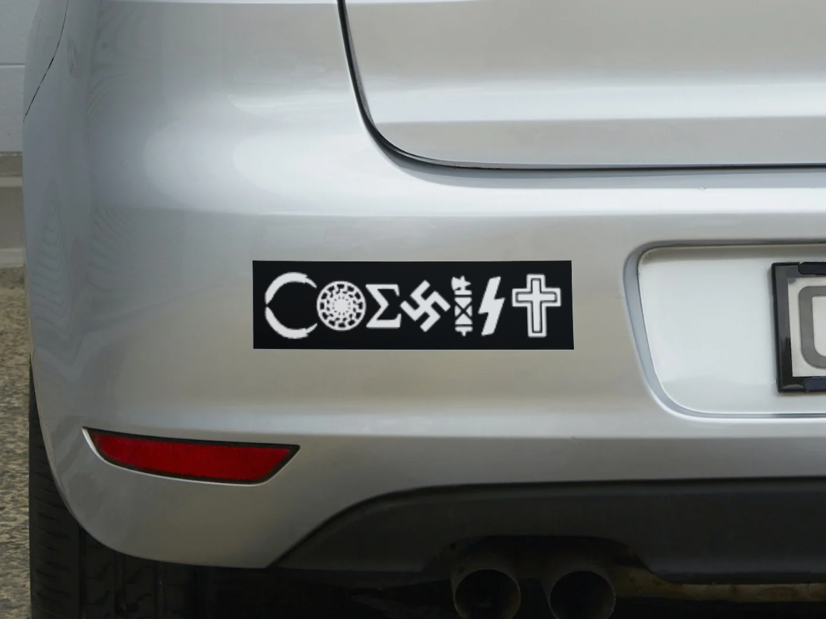 Coexist Bumper Sticker