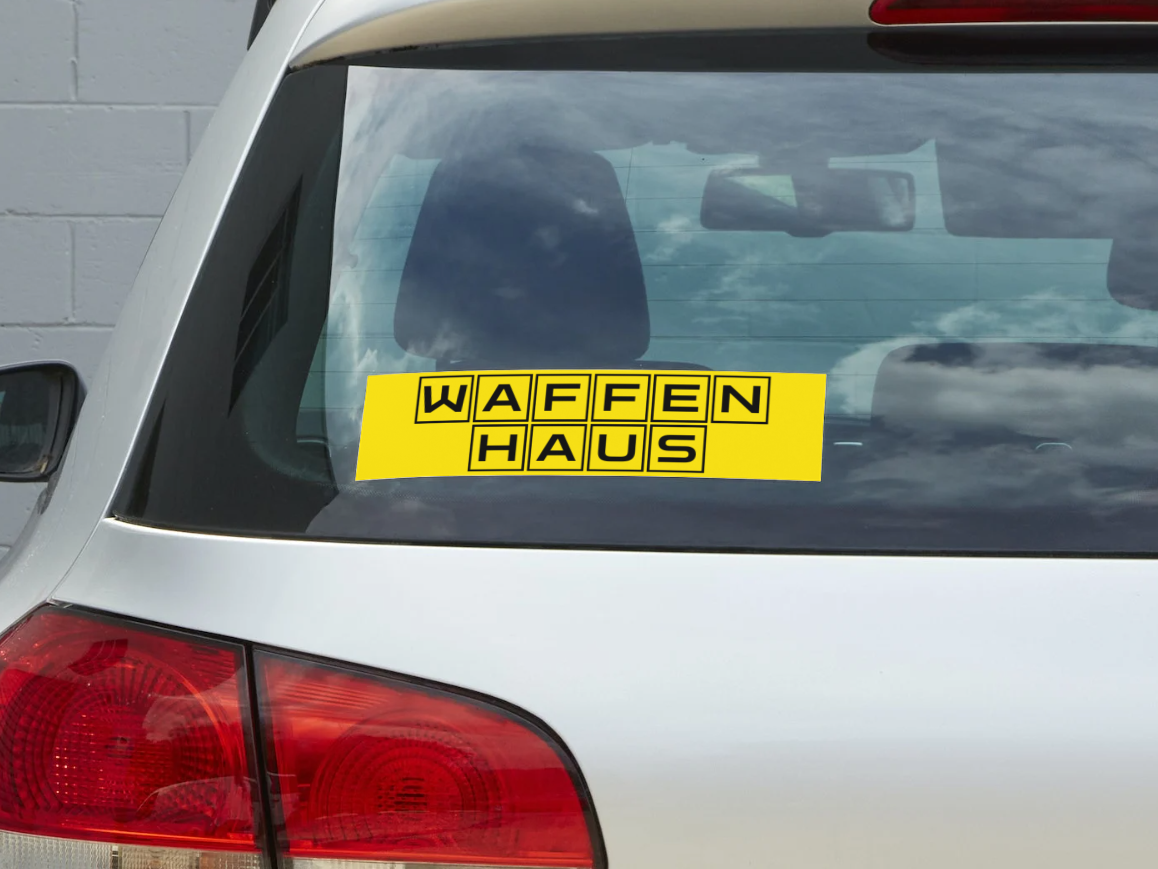 Waffen Haus Bumper Sticker