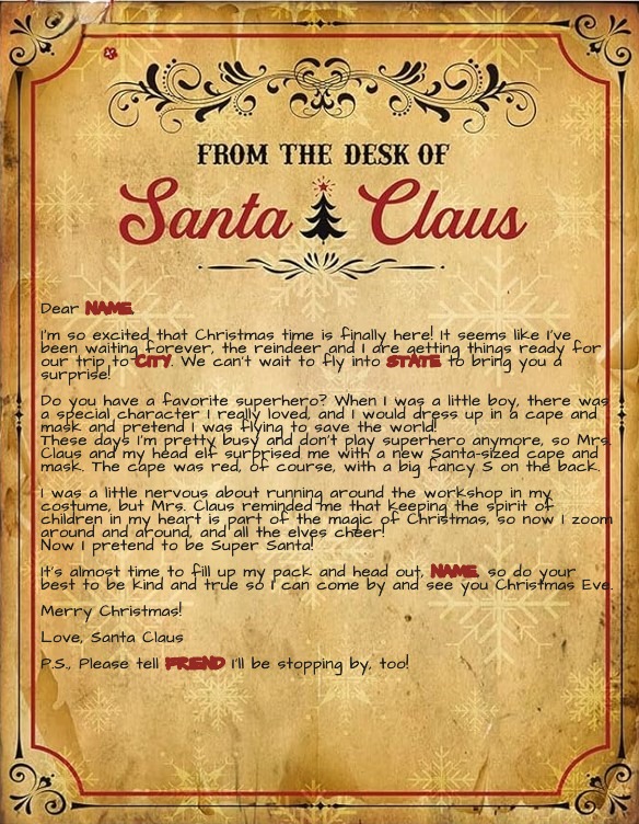 Santa Super Hero