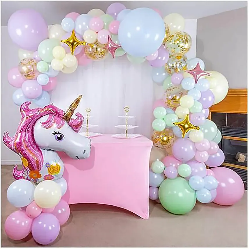 Unicorn Balloon Arch Party Decoration