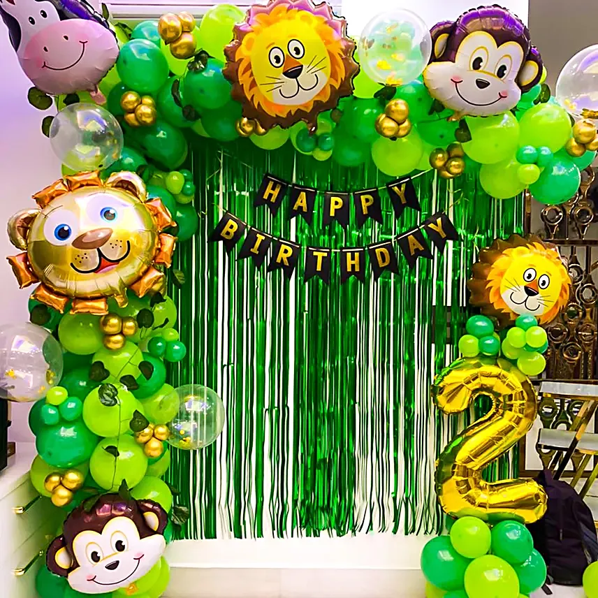 Jungle Theme Birthday Decoration Kit
