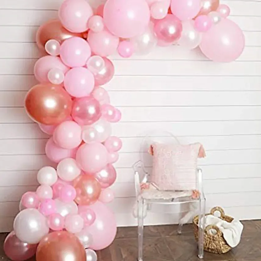 Pink Balloon Arch Set