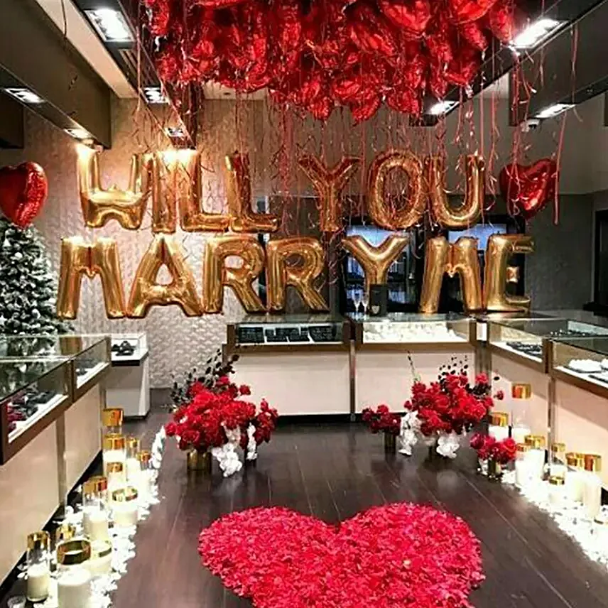 Will You Marry Me Proposal Decoration