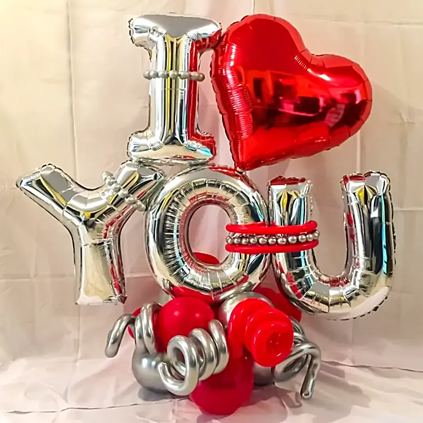 I Love You Balloon Bouquet Surprise