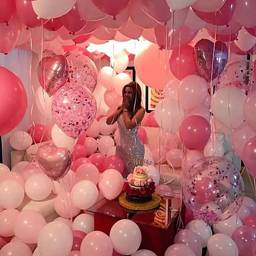Pink Balloon Decoration Set