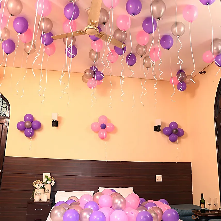 Birthday Room Balloon Decoration