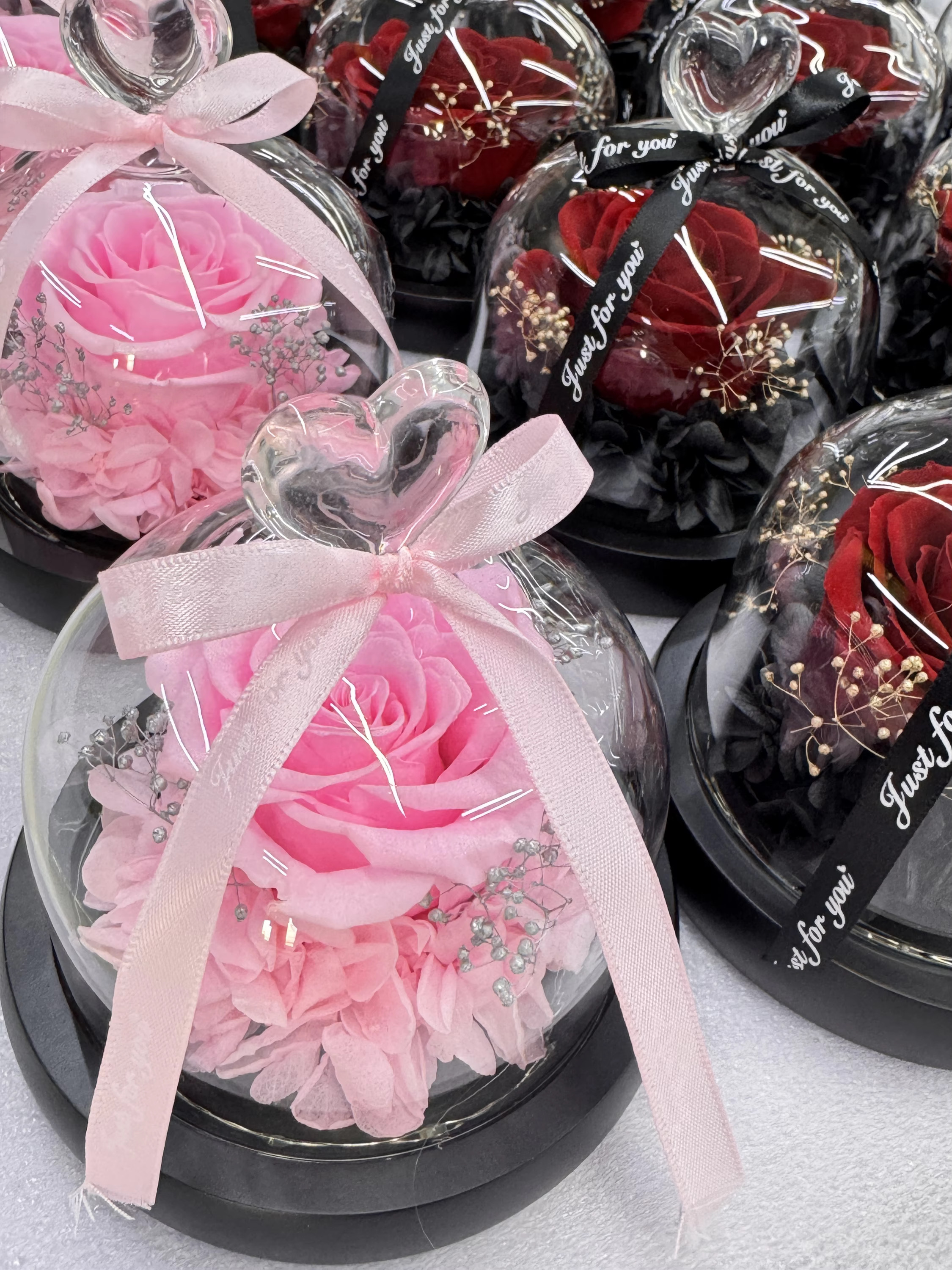 Eternal Rose in Glass Dome