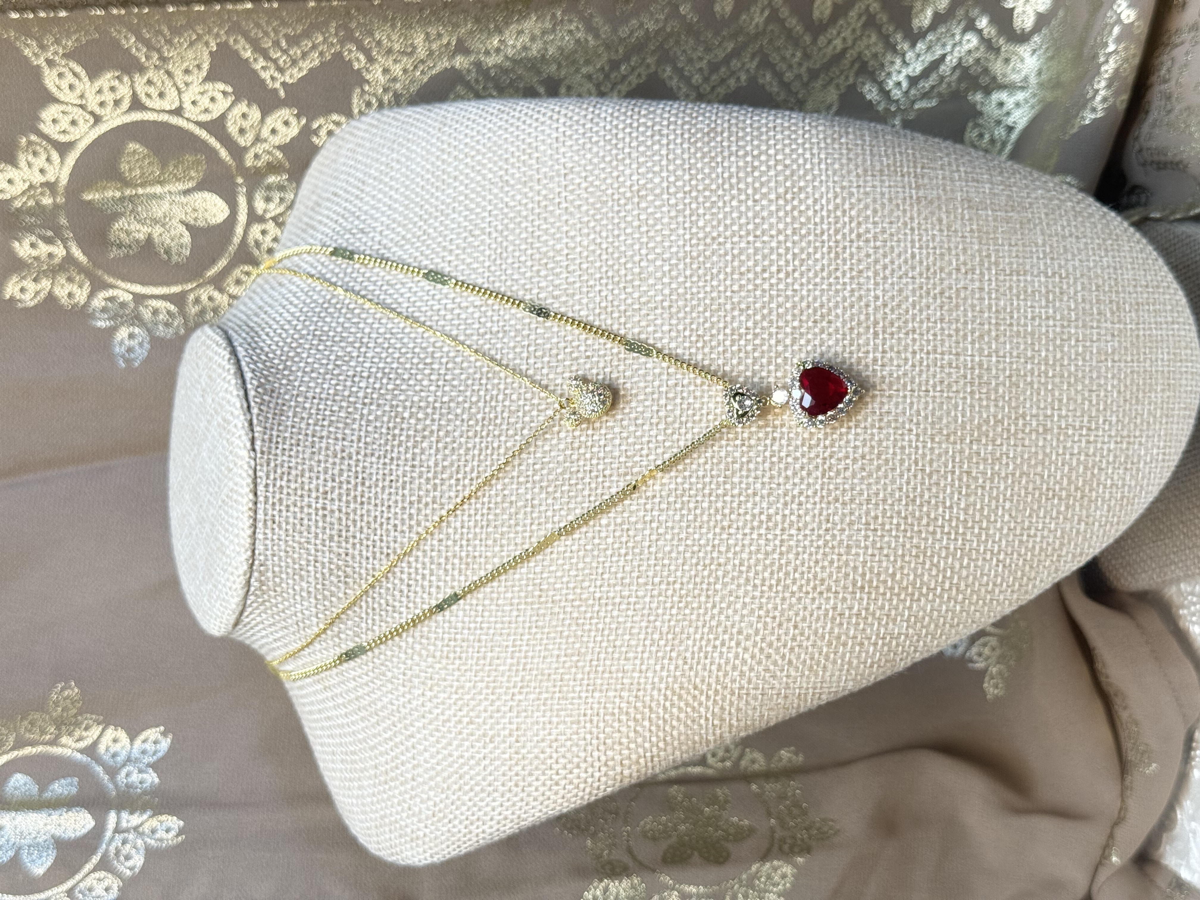 Jaslene necklace, Corina necklace