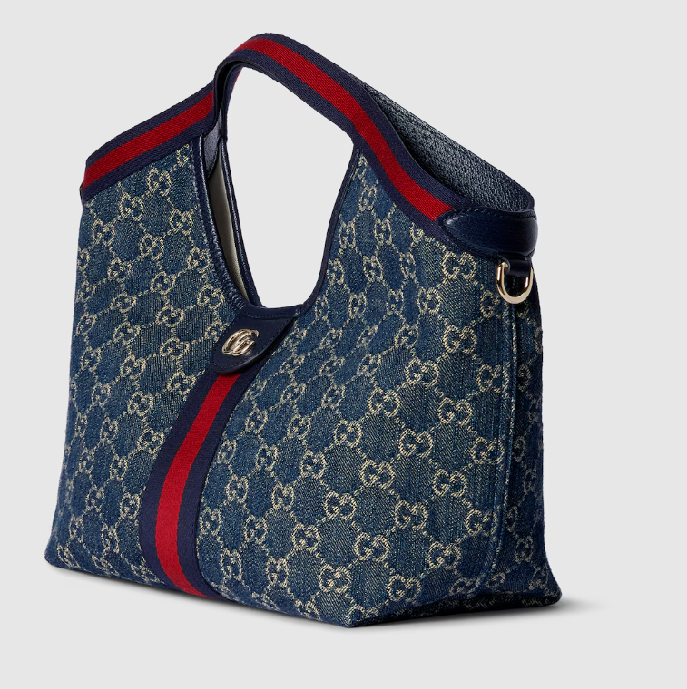 Gucci Ophidia GG Denim Shoulder Bag
