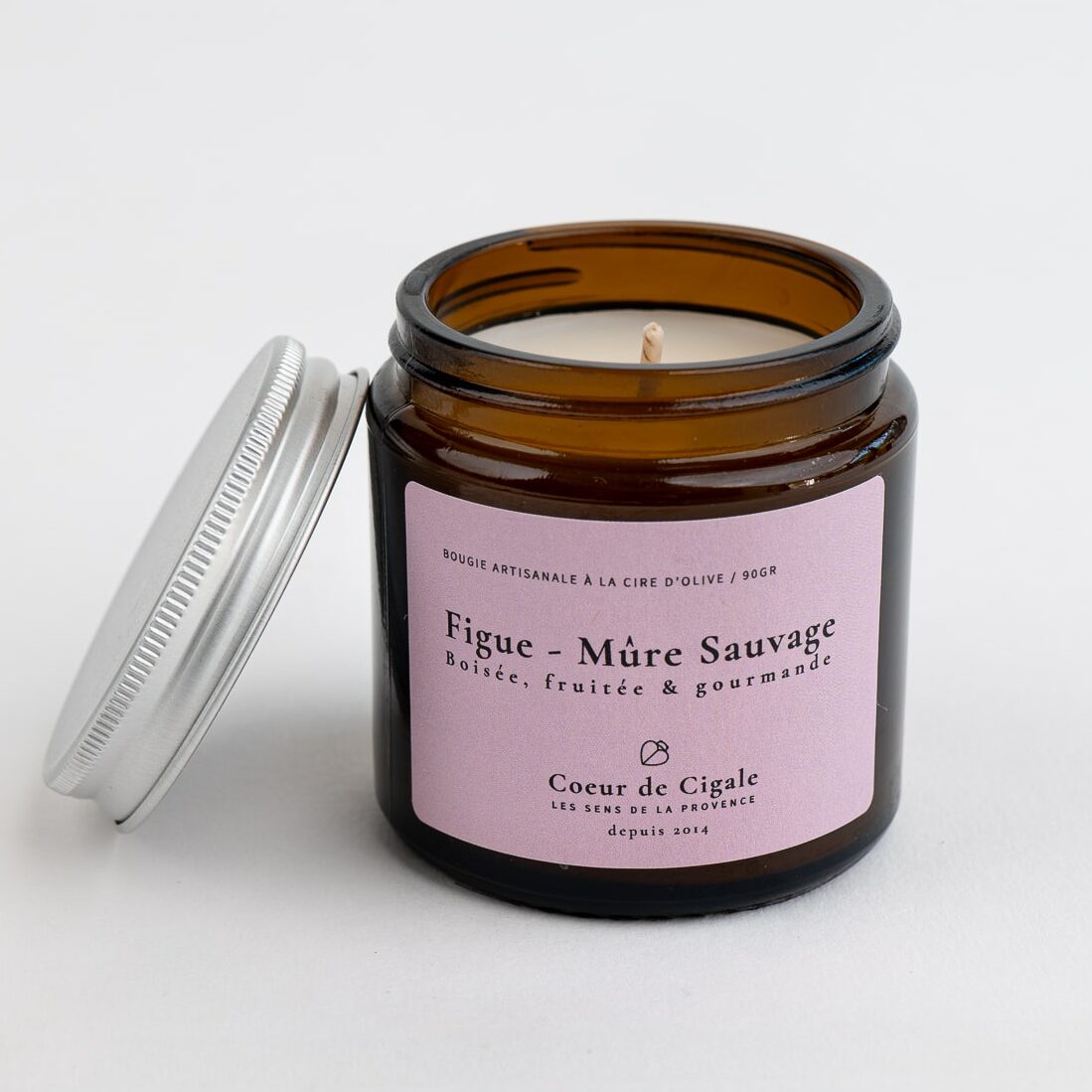 Bougie parfumée Figue et mûre sauvage – cire d’olive - Made in France