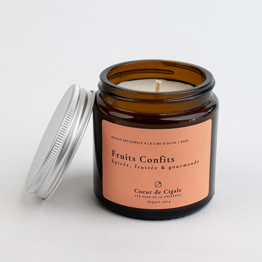 Bougie parfumée Fruits Confits – cire d’olive - Made in France