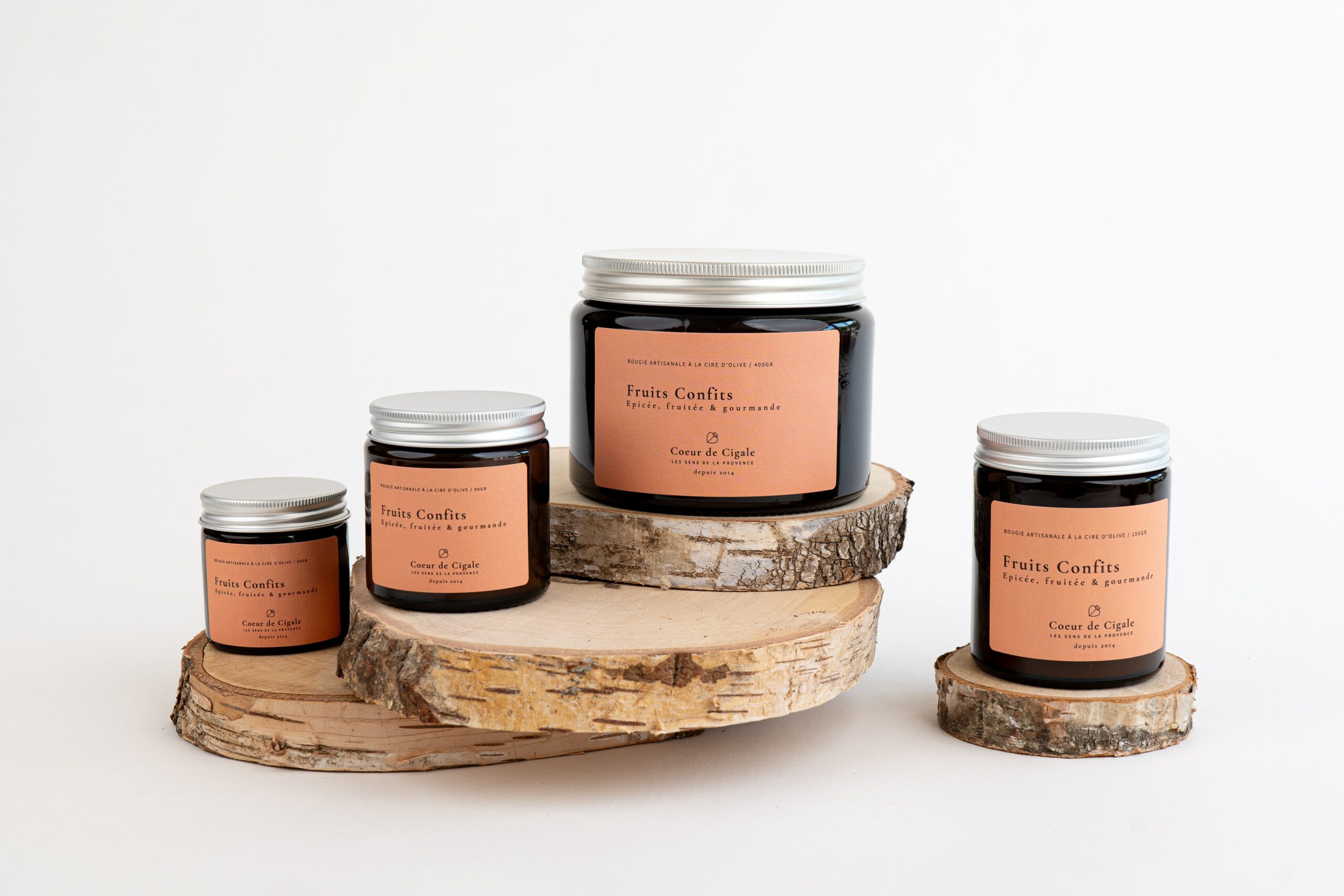 Bougie parfumée Fruits Confits – cire d’olive - Made in France