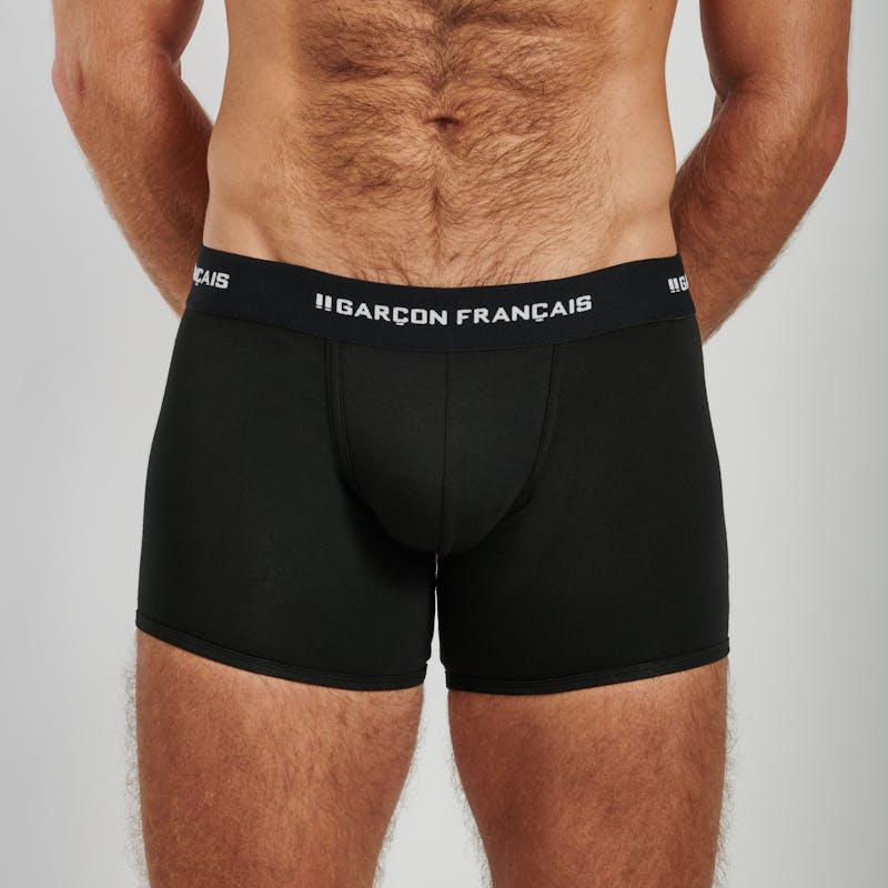 Boxer classique noir indispensable - Made in France