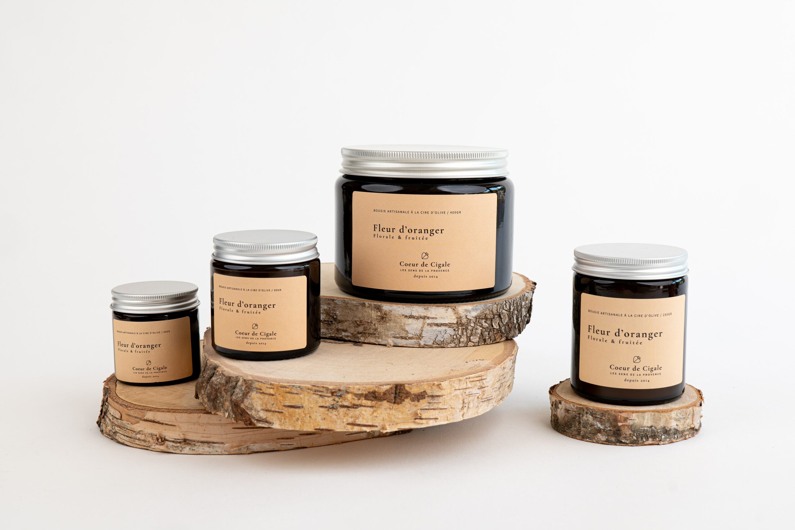 Bougie parfumée Fleur d’Oranger – cire d’olive - Made in France