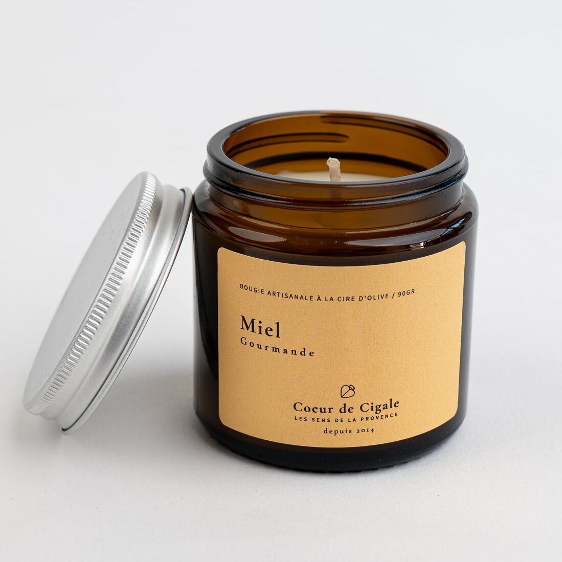 Bougie parfumée Miel – cire d’olive - Made in France