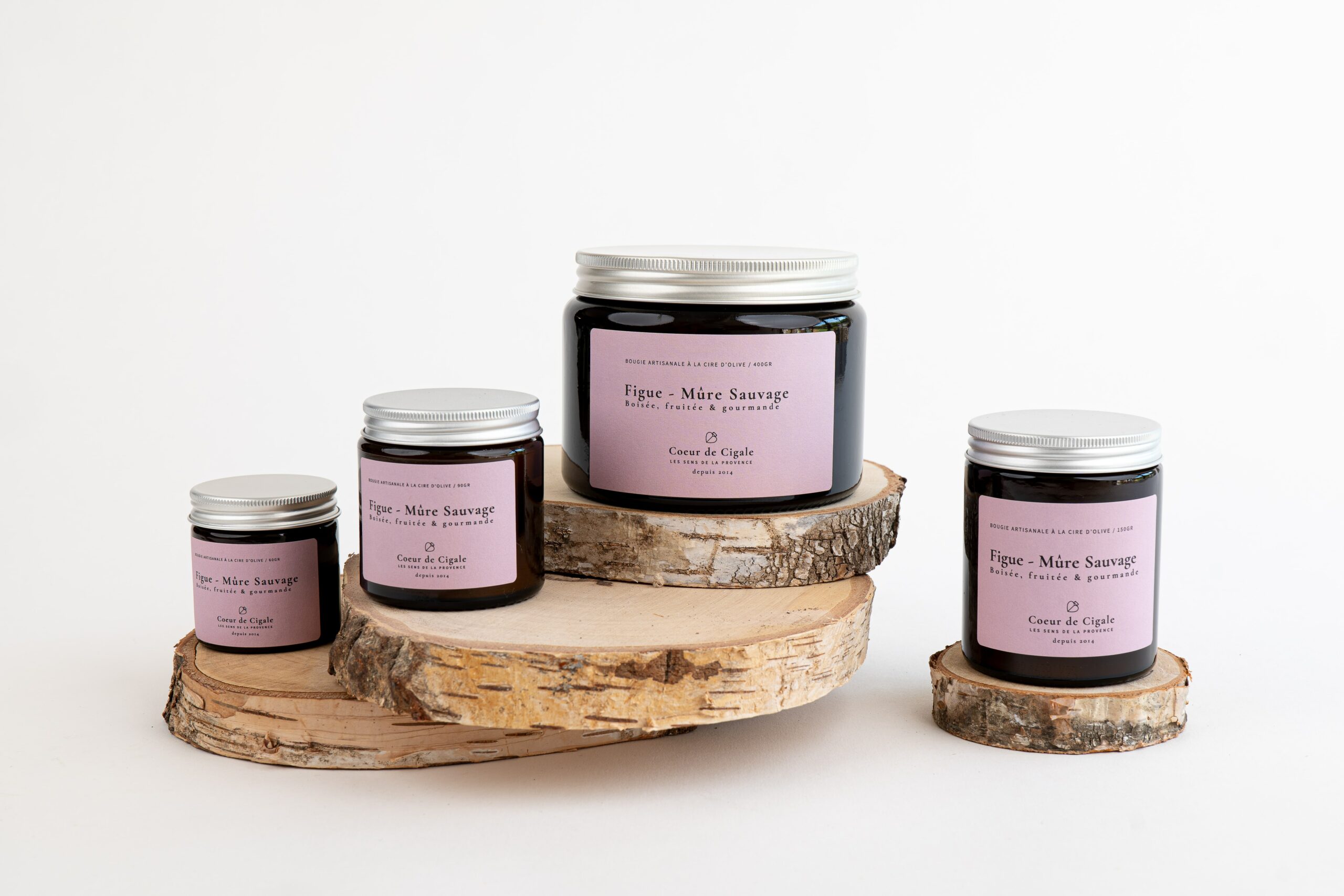 Bougie parfumée Figue et mûre sauvage – cire d’olive - Made in France