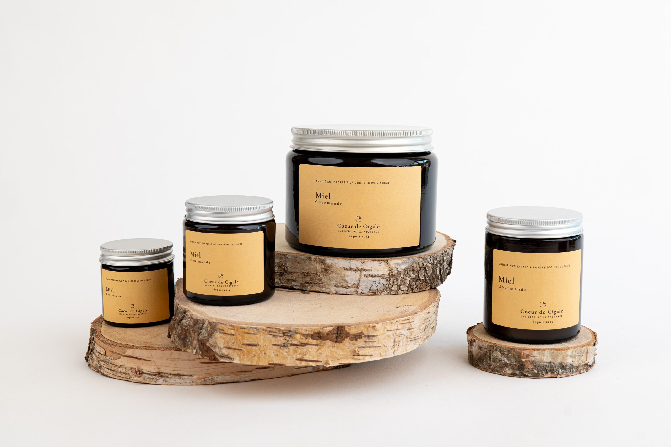 Bougie parfumée Miel – cire d’olive - Made in France