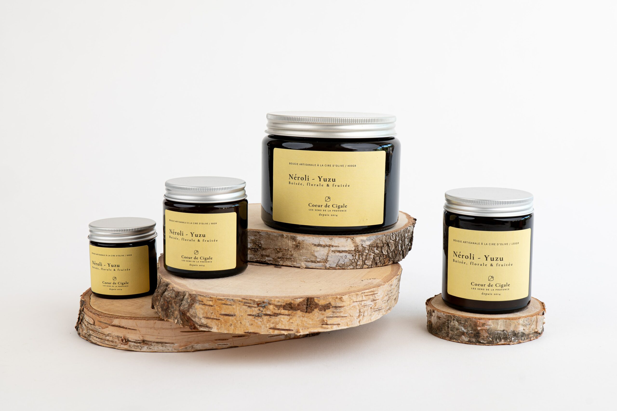 Bougie parfumée Néroli-Yuzu – cire d’olive - Made in France