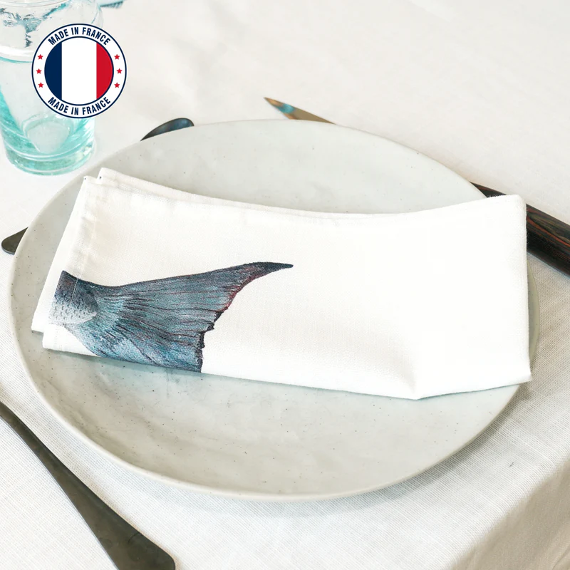 Serviette de table en coton : Dorade