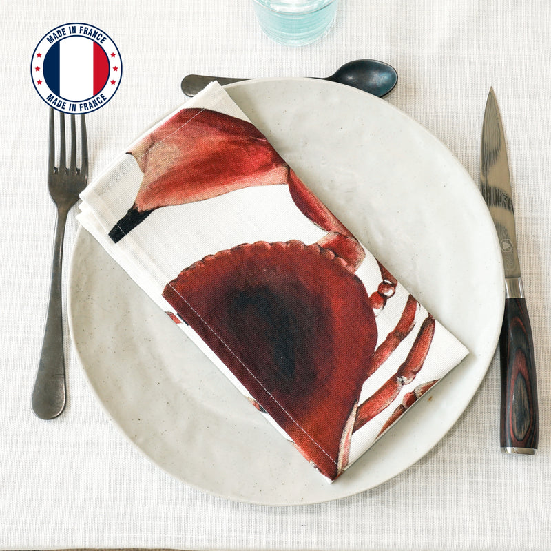 Serviette de table en coton : Tourteau