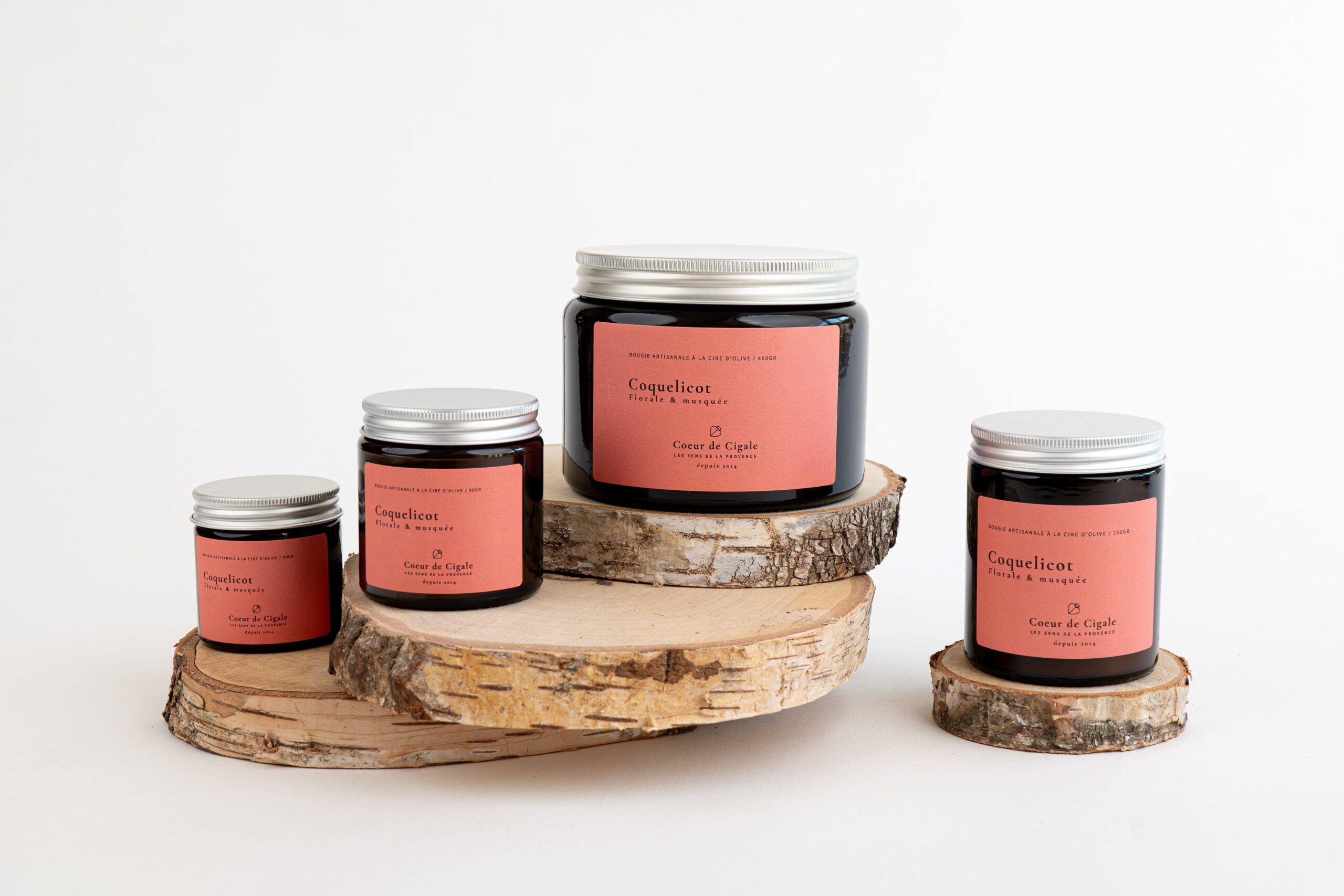 Bougie parfumée Coquelicot – cire d’olive - Made in France