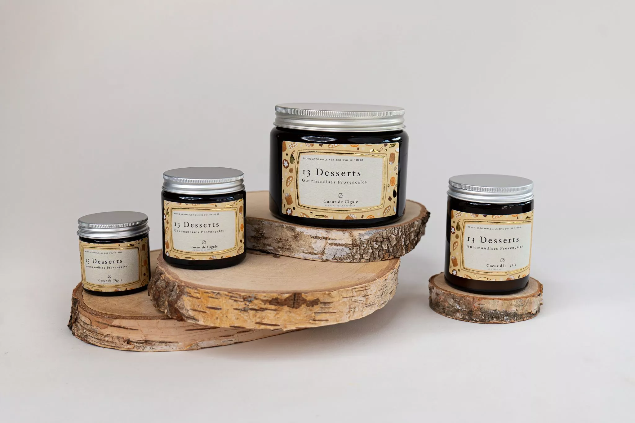 Bougie parfumée 13 Desserts – cire d’olive - Made in France