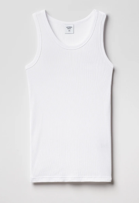 Débardeur Tricot Marcel Blanc - Made in France