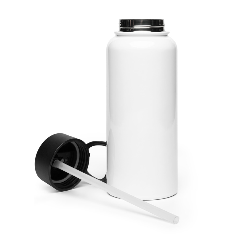 GNAT Stainless steel water bottle with a straw lid