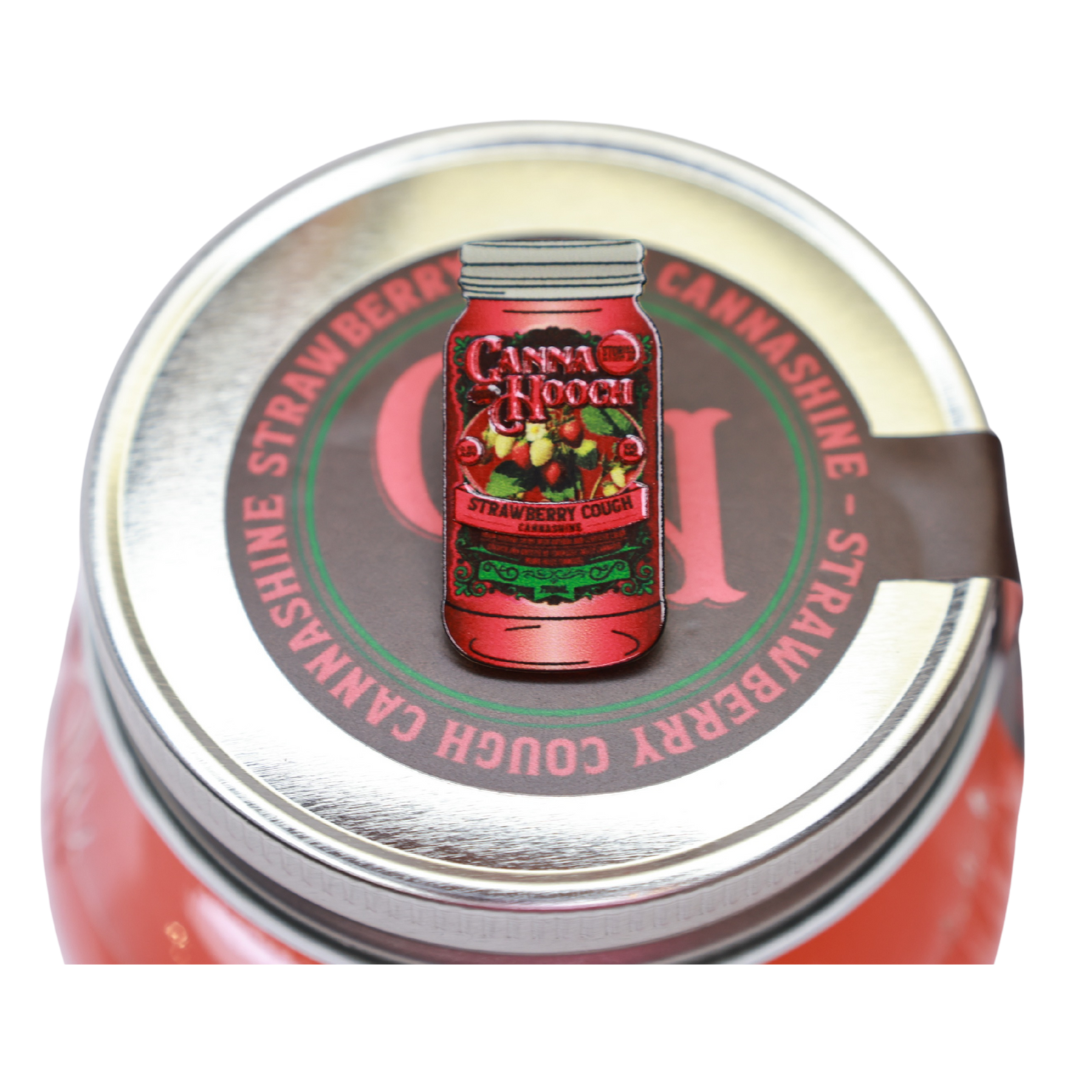Strawberry Cough Jar Pin