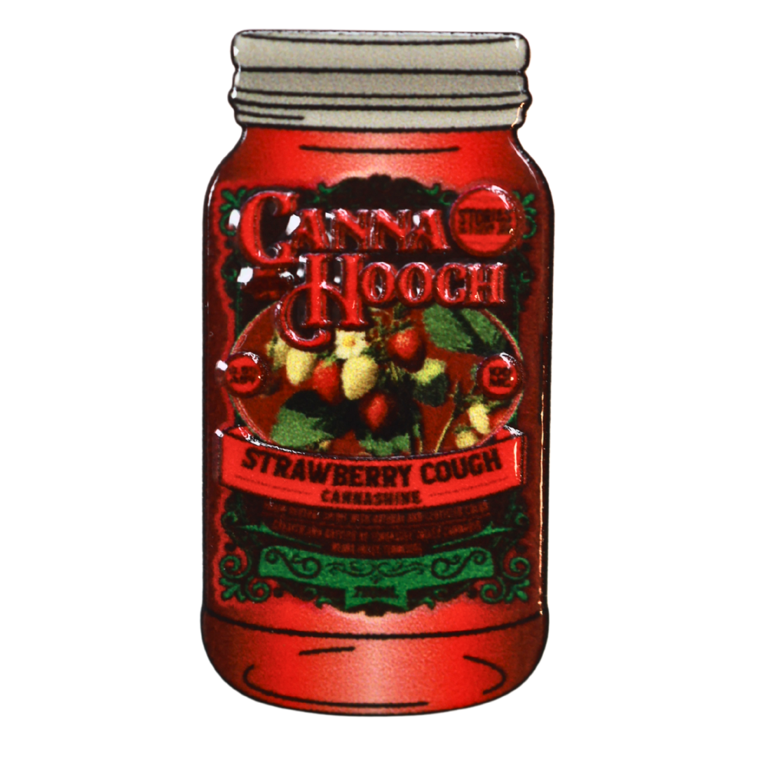 Strawberry Cough Jar Pin