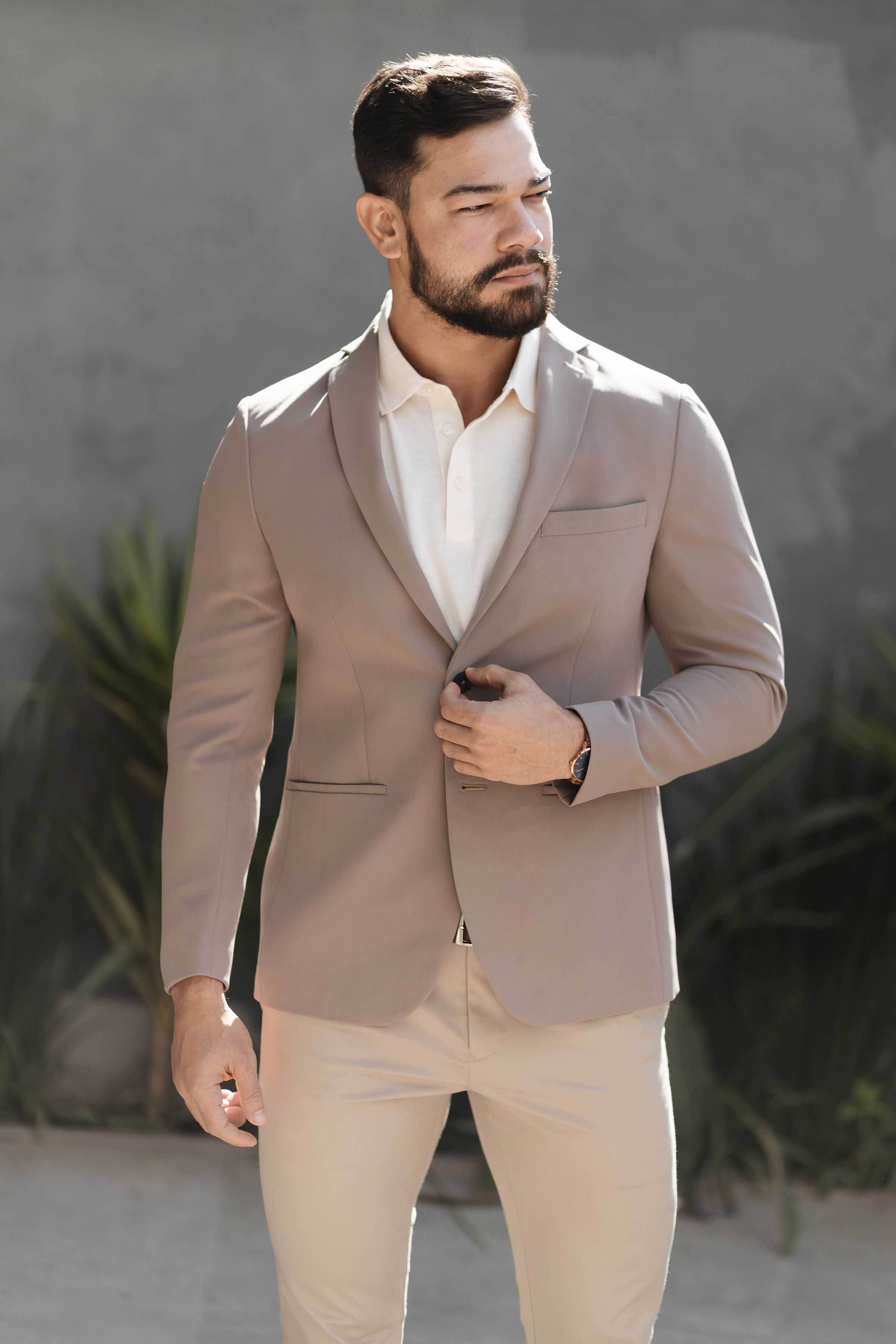 Blazer Masculino Bege