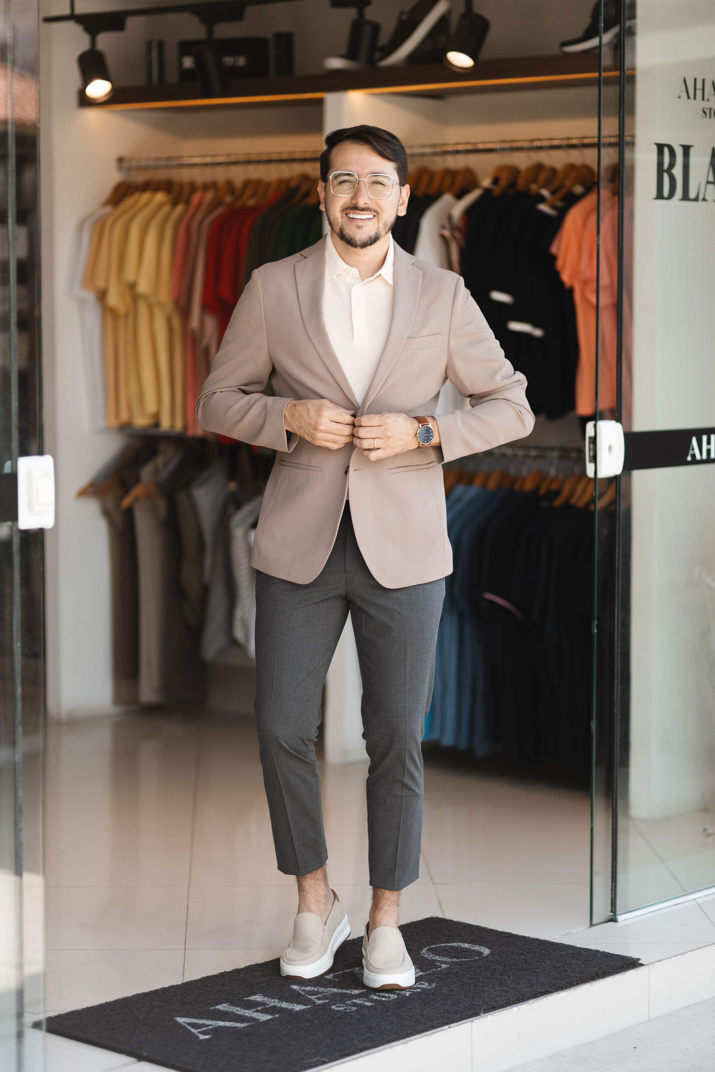 Blazer bege masculino