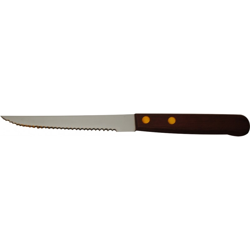 cuchillo de mesa 4" mango de madera