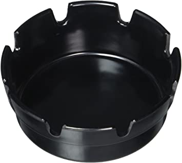 Cenicero negro clásico de melamina