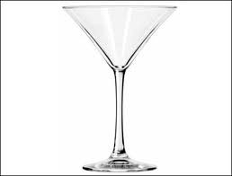 Copa de vidrio martini 7.75oz