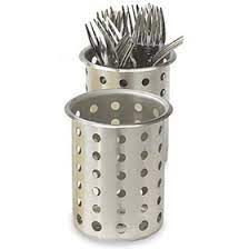 Cilindro porta cubiertos de acero inoxidable