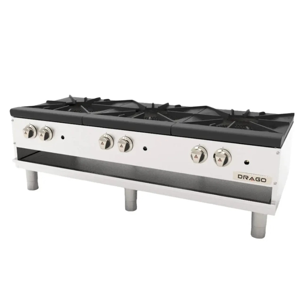 Estufon tres secciones con quemador triple