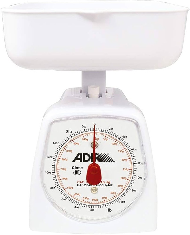 Báscula de reloj 5kg blanca