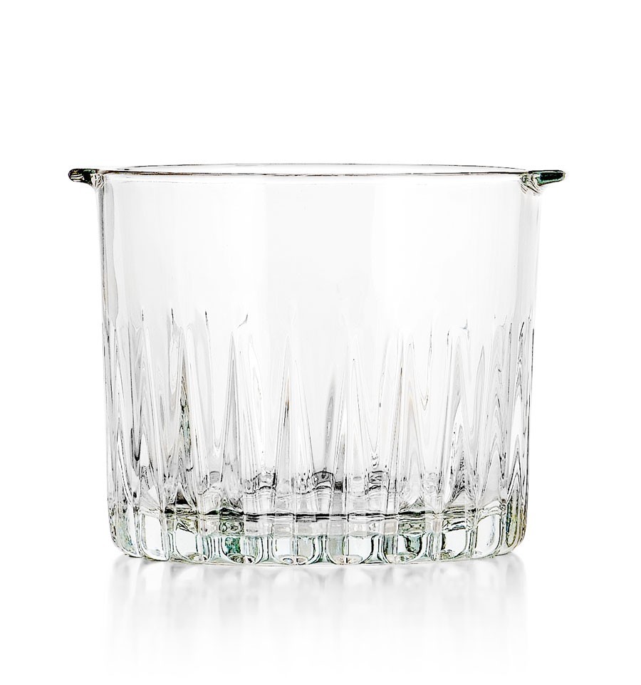cubeta de vidrio para hielo