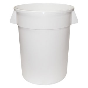 Bote de basura blanco 44 GAL