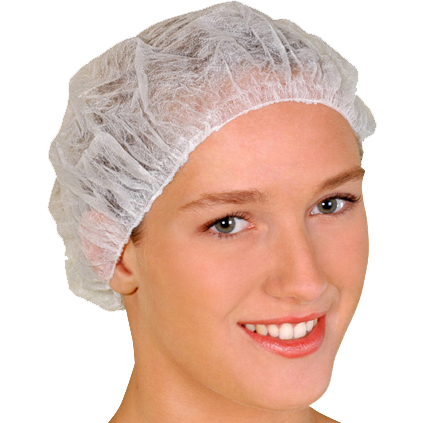 cofia plana 21" blanco c/100