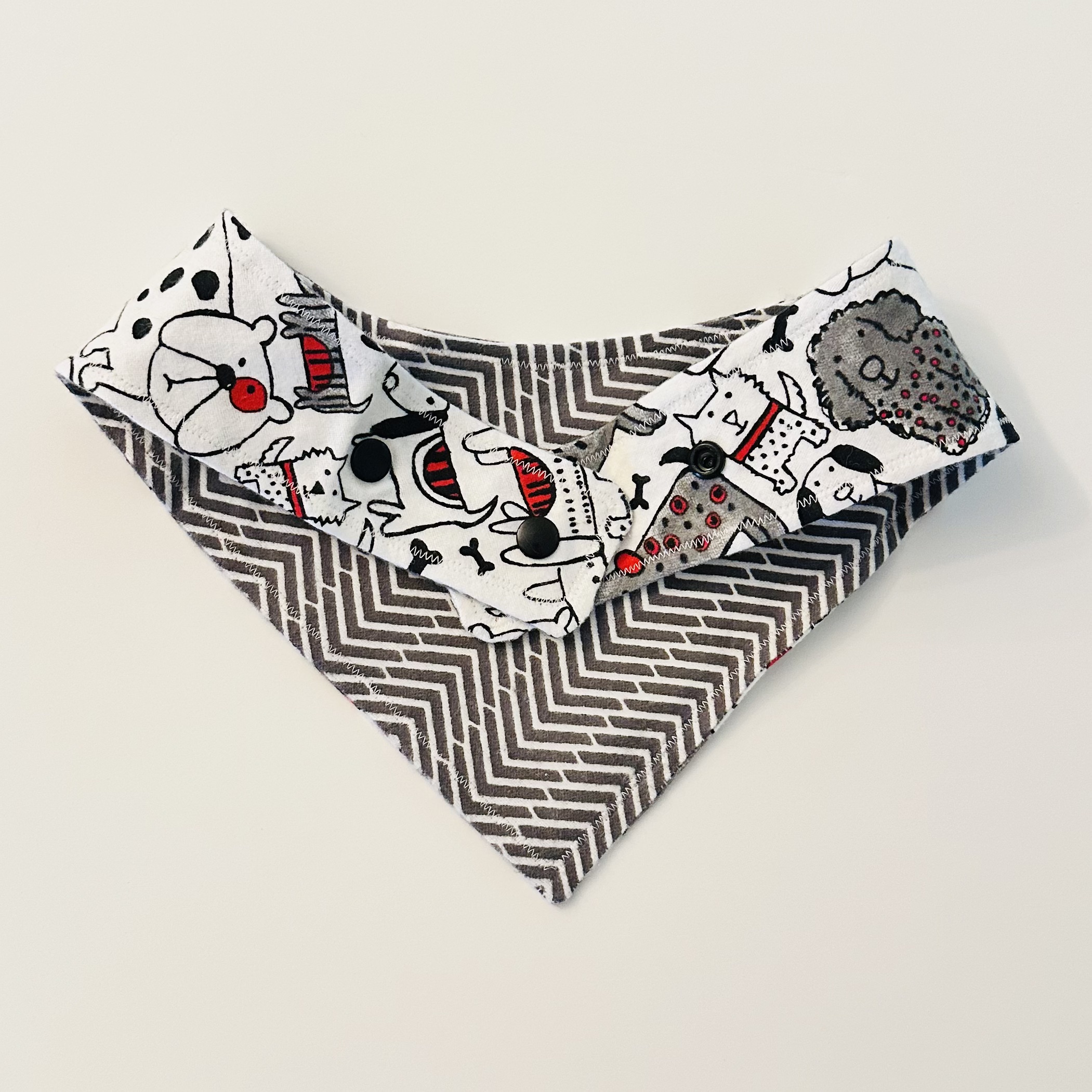 Doggies Handmade Dog Bandana (GREY)