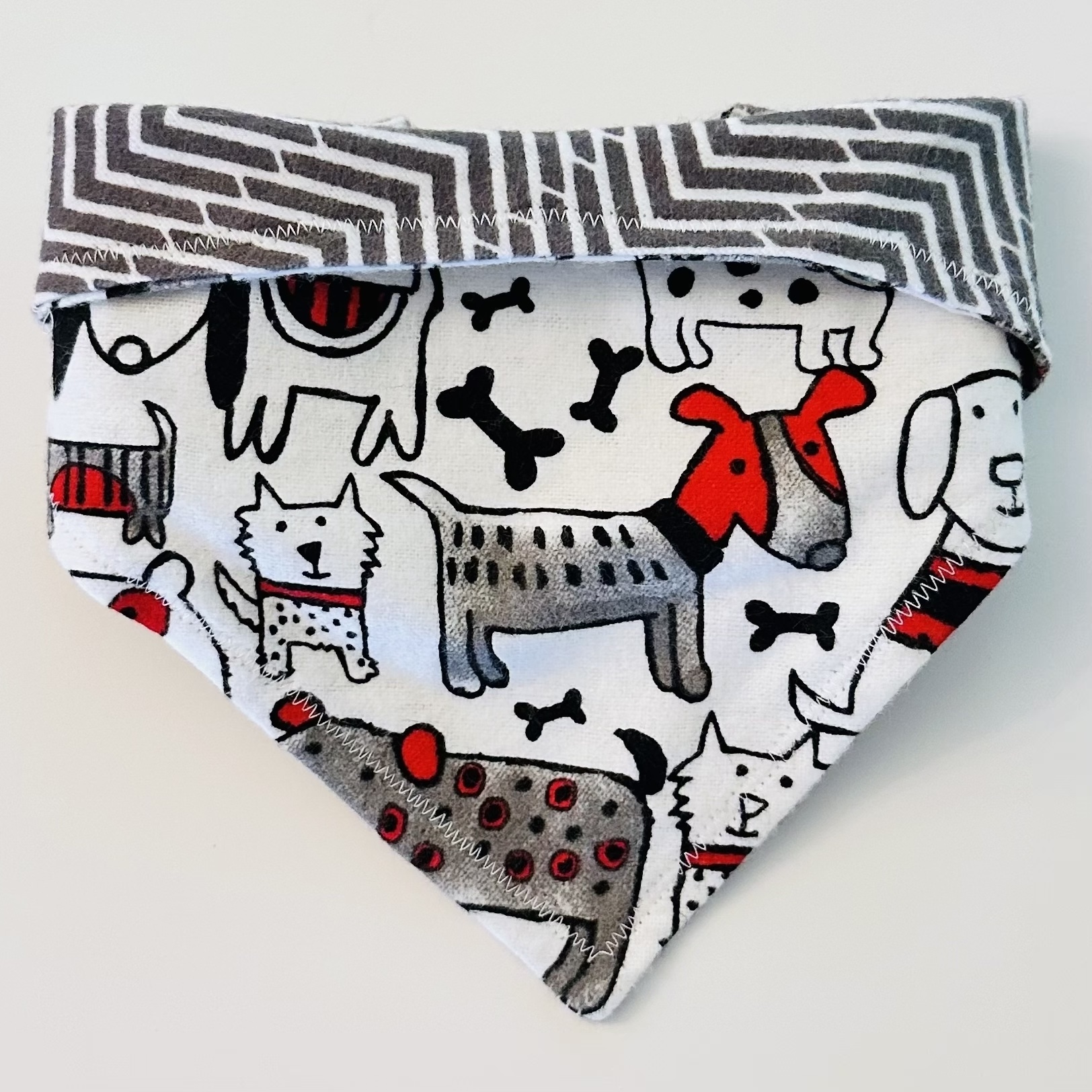 Doggies Handmade Dog Bandana (GREY)