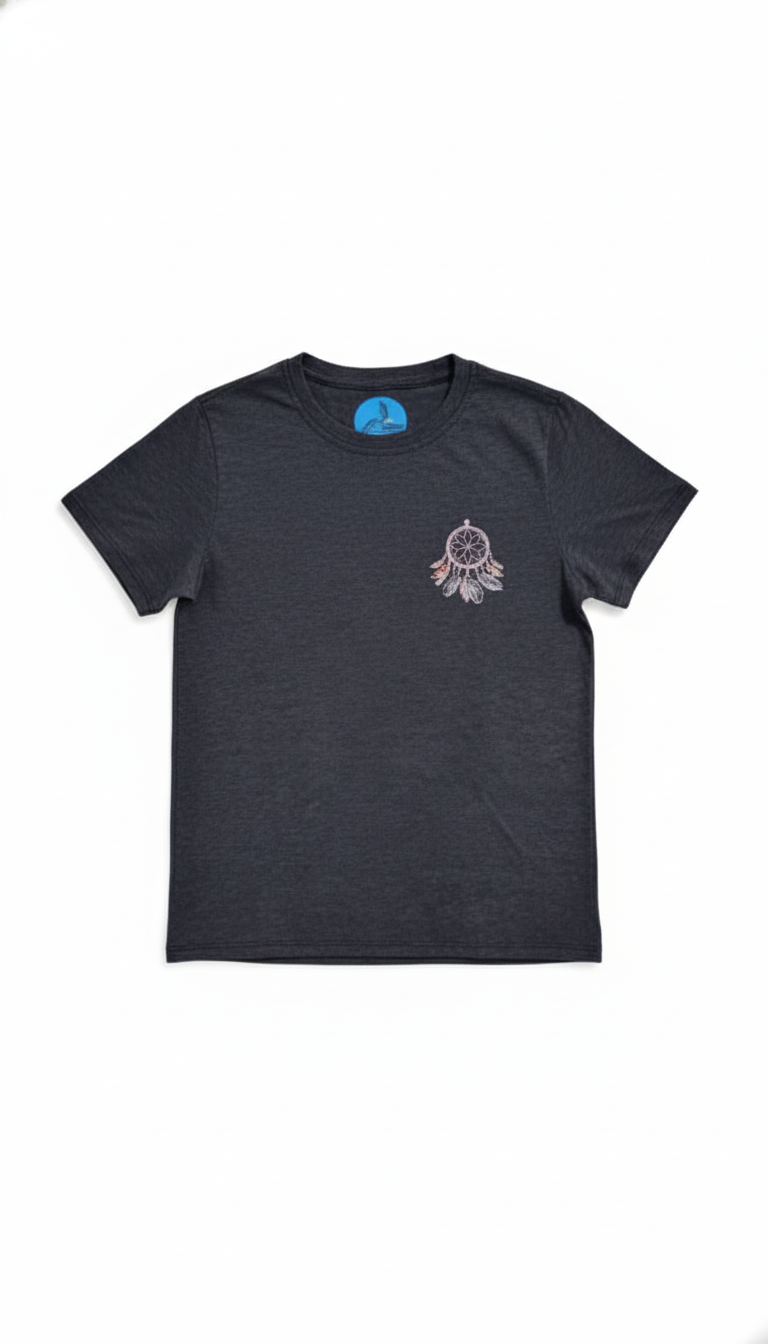 Camiseta negra con estampado