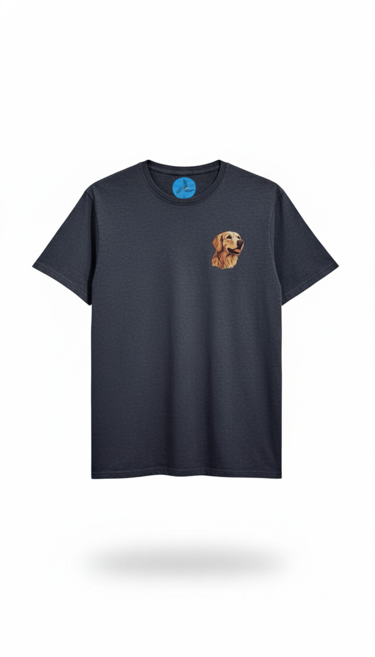 Camiseta con perro Golden