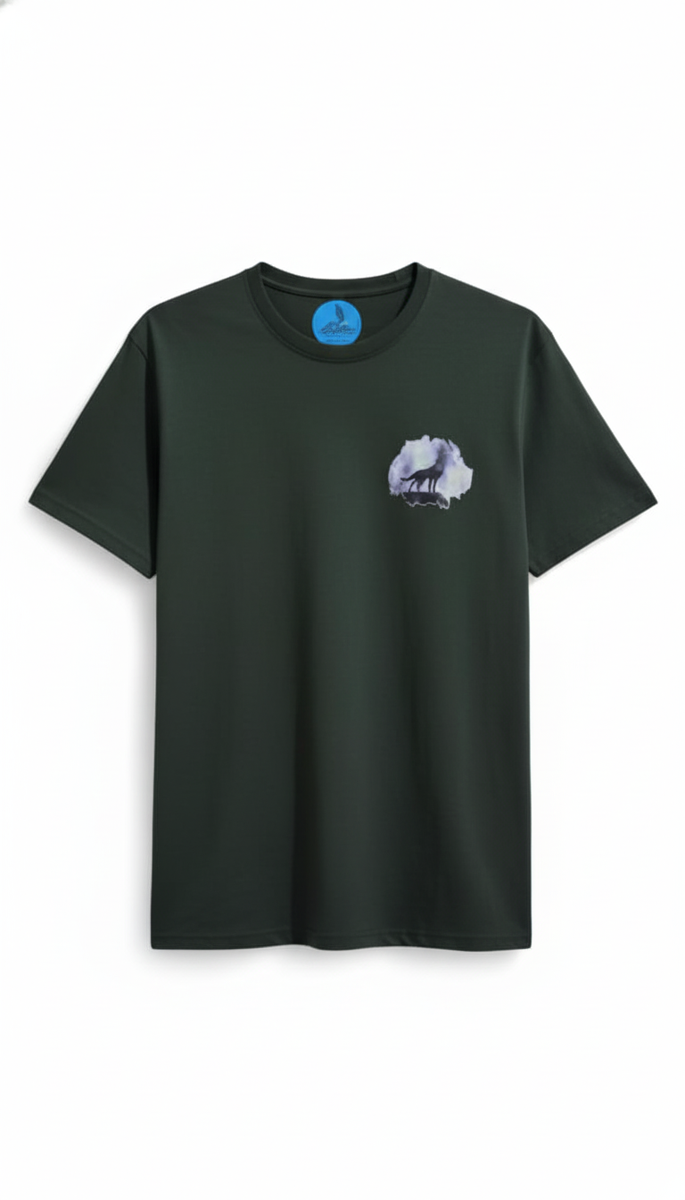 Camiseta con estampado artístico