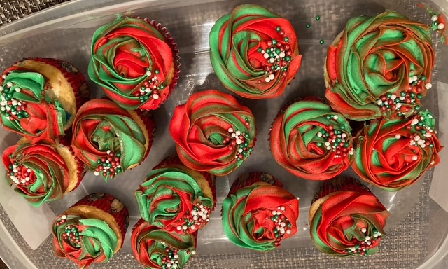 Holiday Swirl Cupcakes