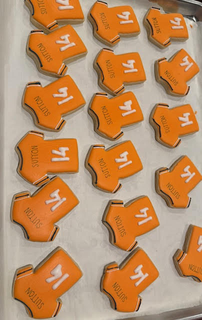 Custom Jersey Cookies