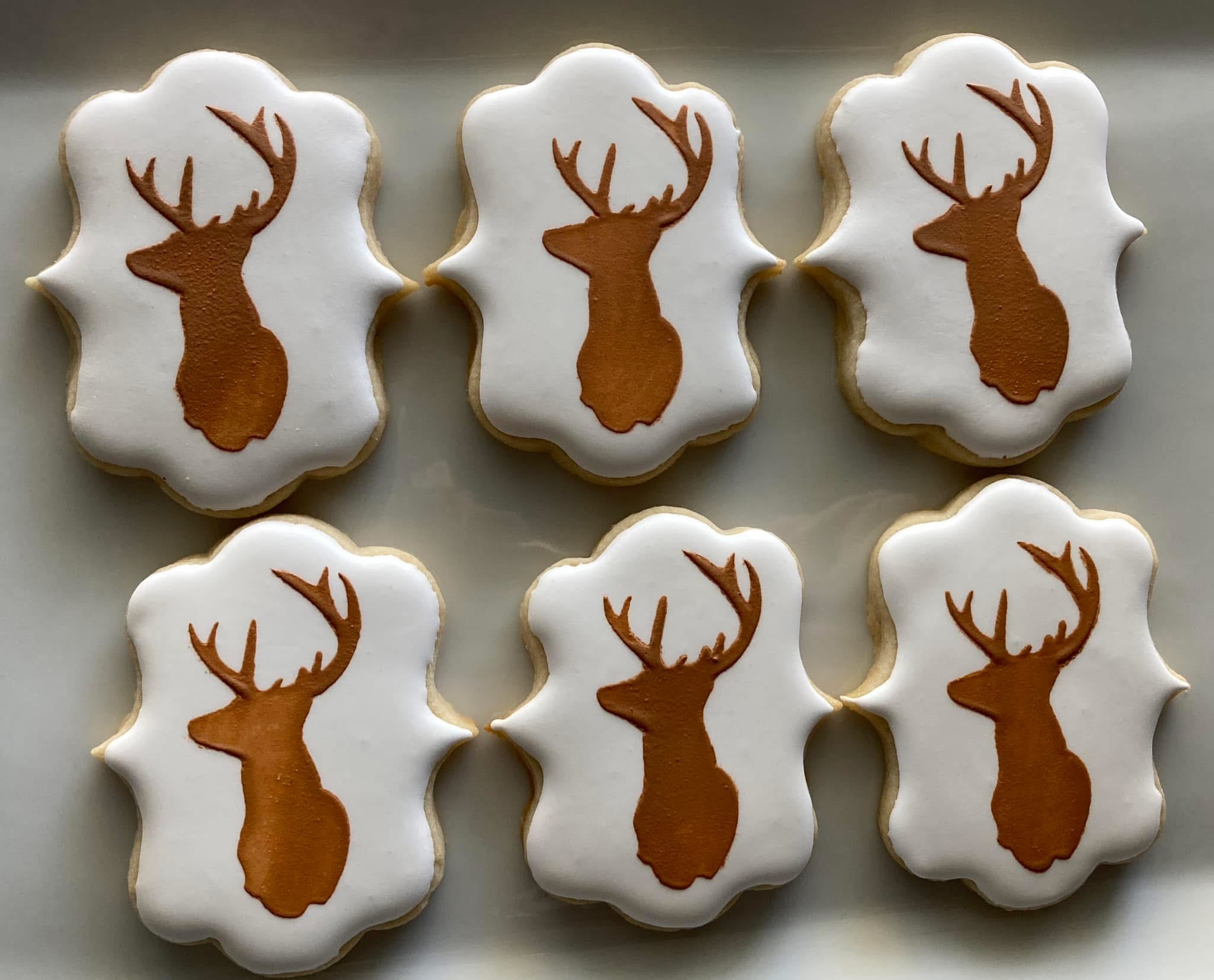 Deer Silhouette Sugar Cookies