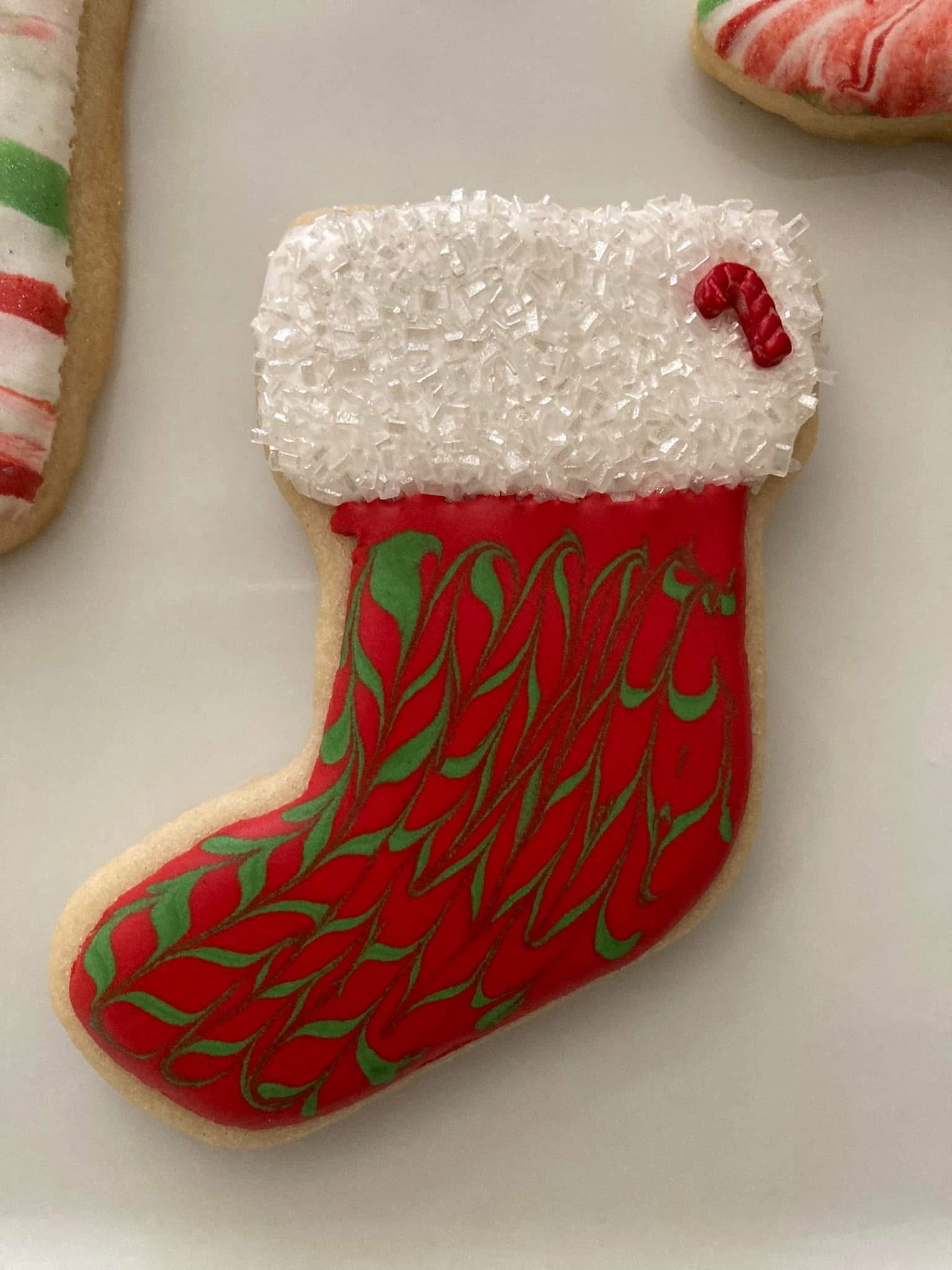 Christmas Stocking Sugar Cookie